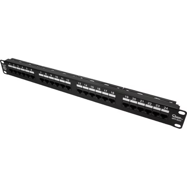 Cat6 Utp Patch Panel - 24-Port, 19
